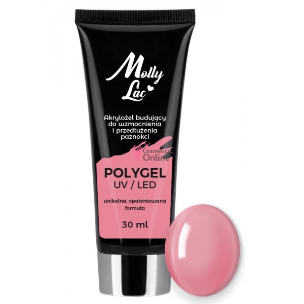 Polygel /Acrylgel MollyLac pentru constructie 30 ML - 24 Peony 15705